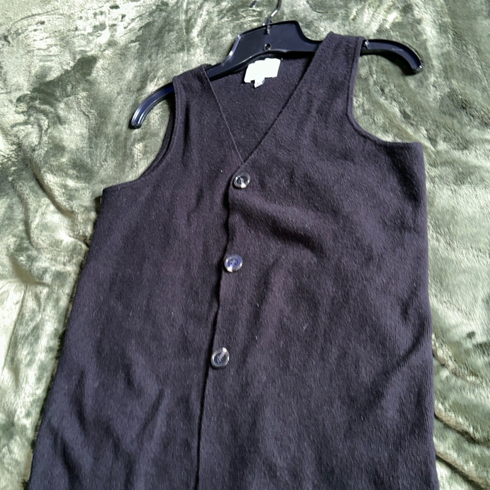 Black Textured Blouse with V-Neck